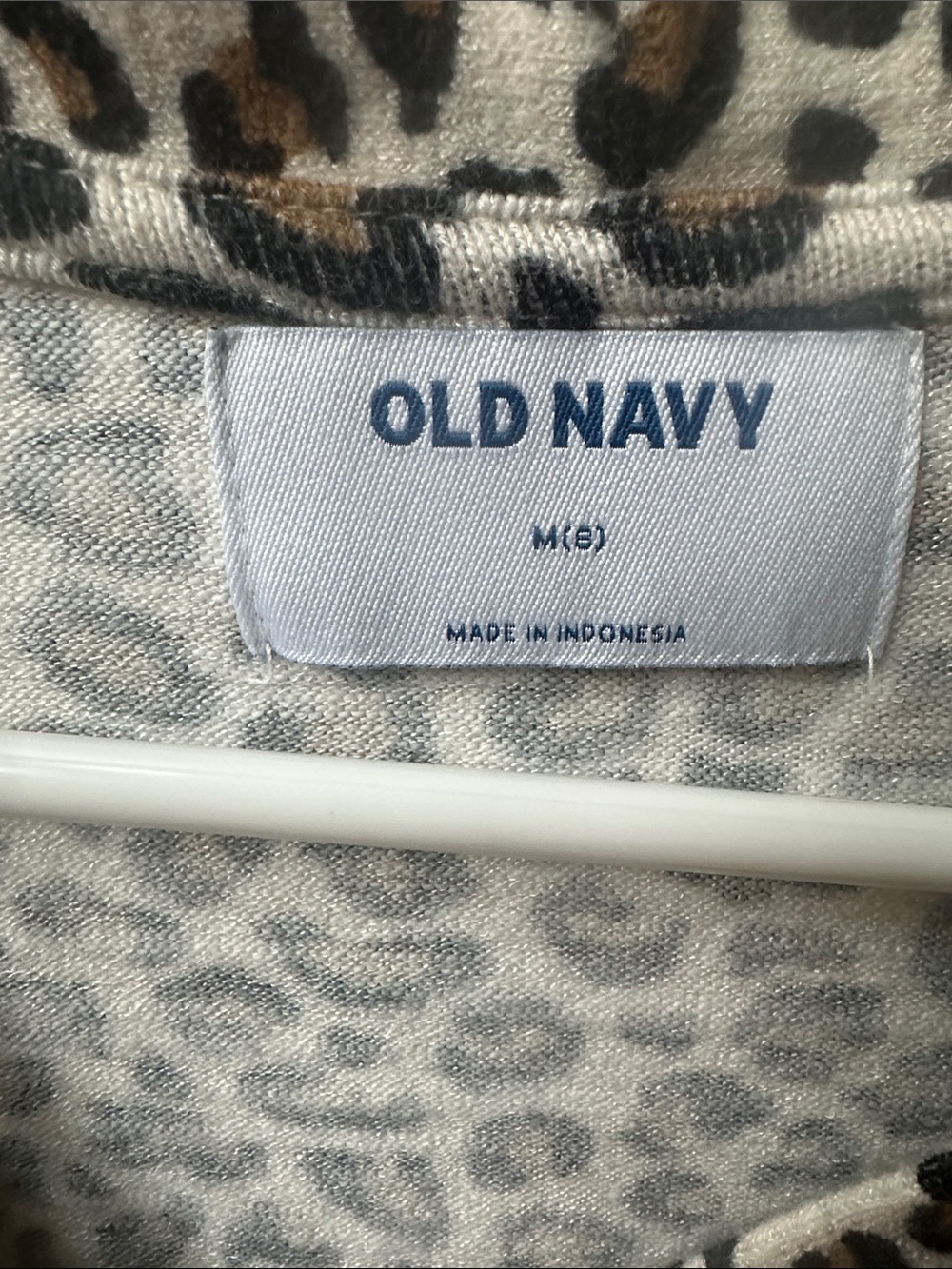 Old Navy Leopard Print Cardigan & Black Knit Layering Cardigan Set - M - Picture 4 of 9